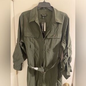 NWT Banana Republic shirt dress sz L